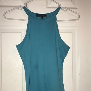 FREE ADD ON ITEM. Very comfy, Blue high neck top